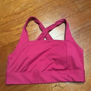All in Motion - Square Neck Crossback Sports Bra - Size Large